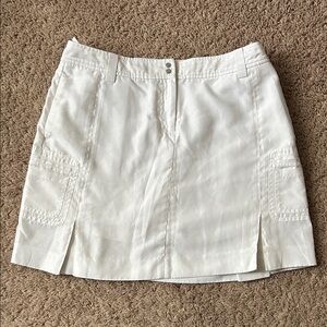 Izod White Cargo Mini Skirt
